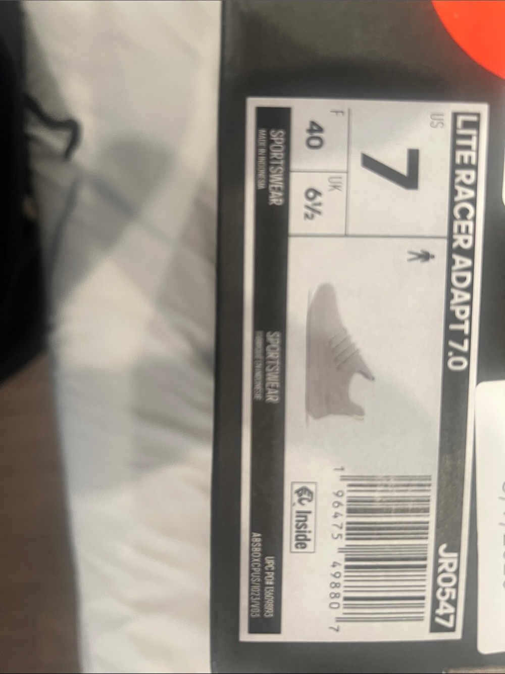 adidas Men’s Light Gray Slip-On Sneakers with Lime Accents - Picture 4 of 4